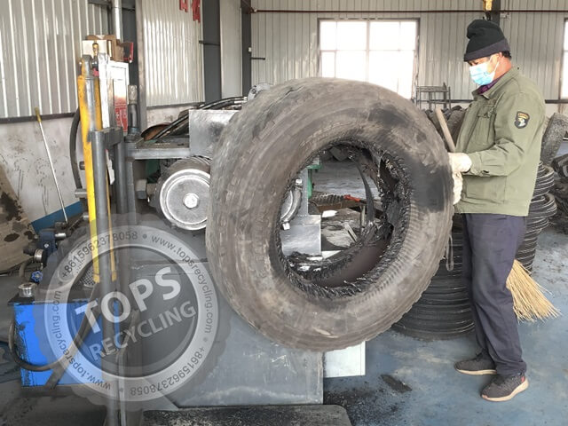 Debeader à haute efficacité pour l'usine de recyclage des pneus usés